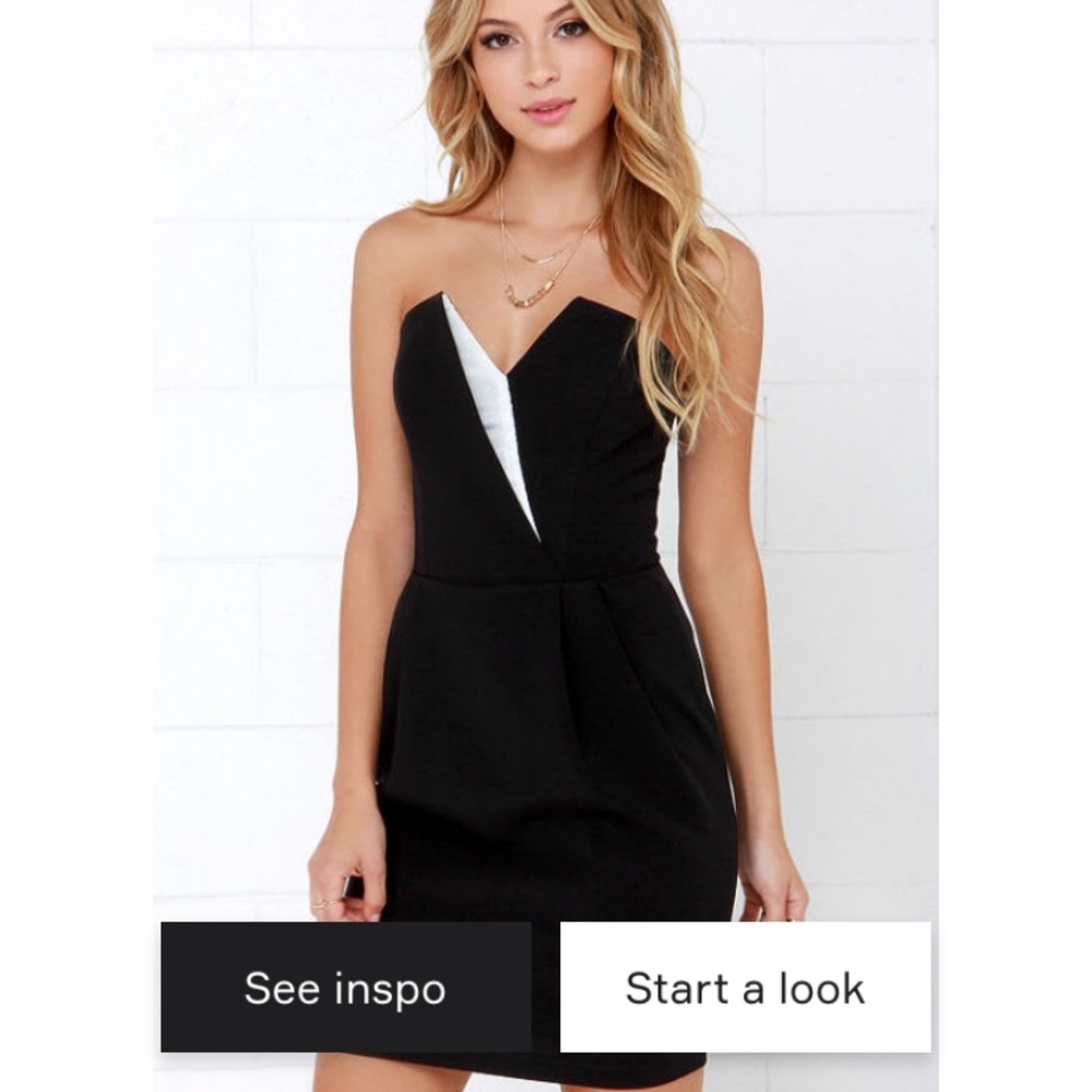 Lulus Strapless Cocktail Dress